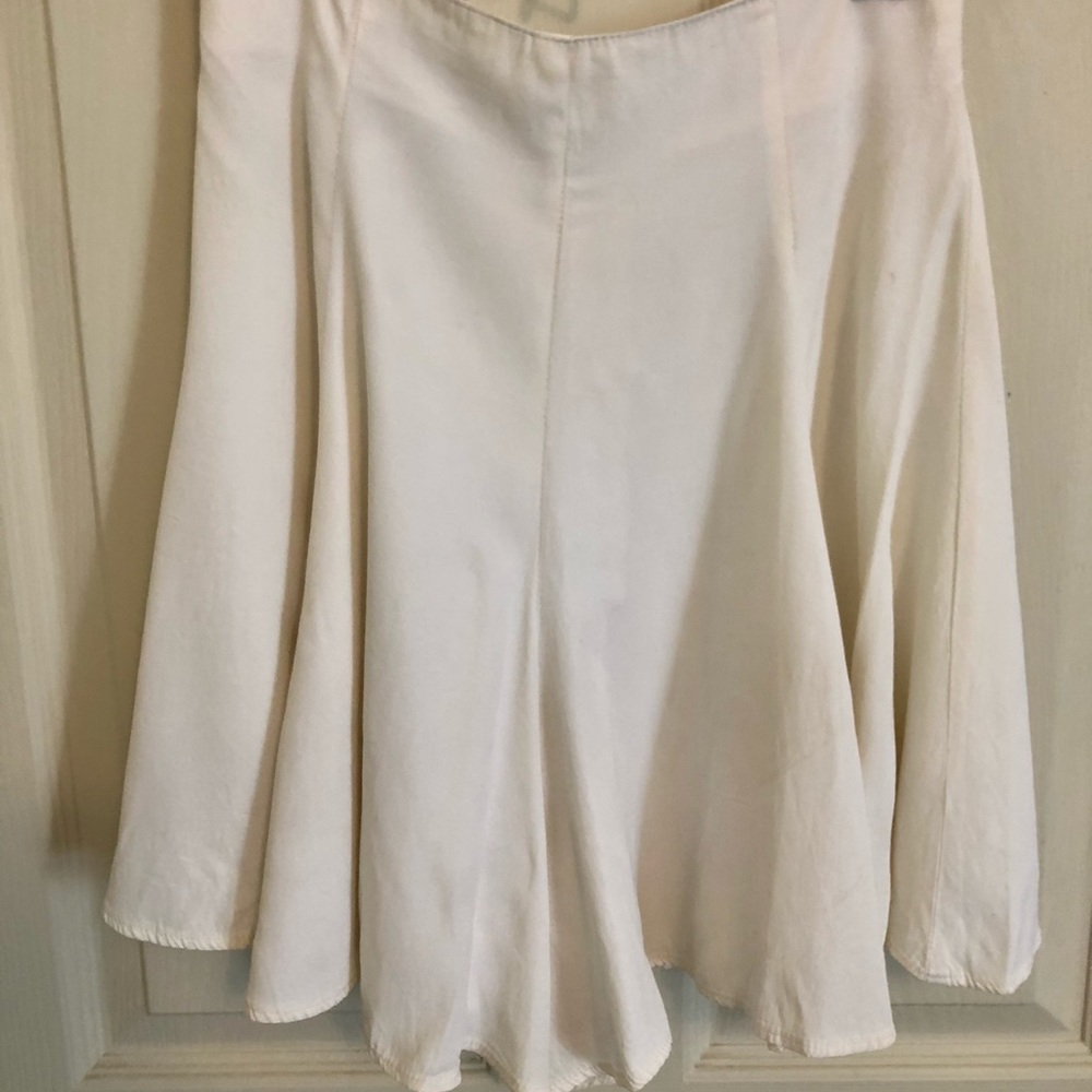 Vintage (90’s) cream silk skort
